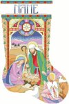 (image for) Stained Glass Nativity Stocking